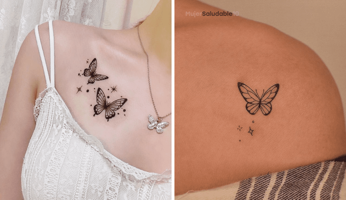 pegar entrega a domicilio innovación Tatuajes con mariposas y estrellas ¡Perfectos para los hombros! - Mujer  saludable 10 | Todo para la mujer moderna