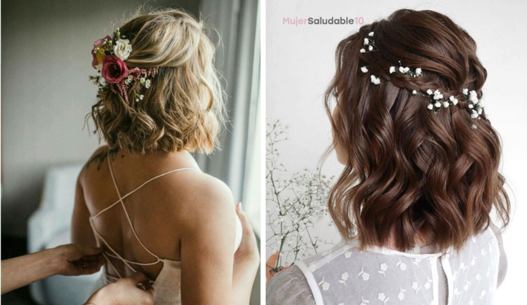 Lindos peinados de boda para cabello corto