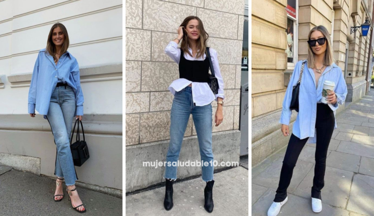 Cómo usar camisas oversize: outfits para combinarlas en el día y en la noche
