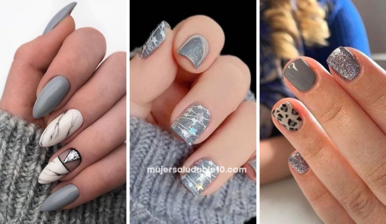 Los 10 diseños de uñas color gris más lindos