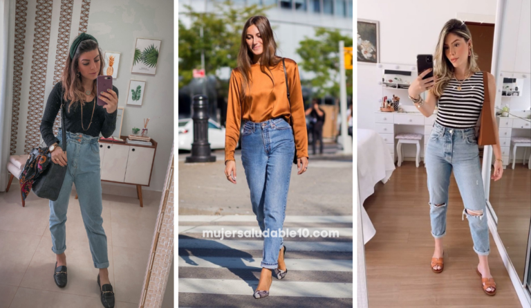 Outfits con mom jeans +30 looks lindos y modernos