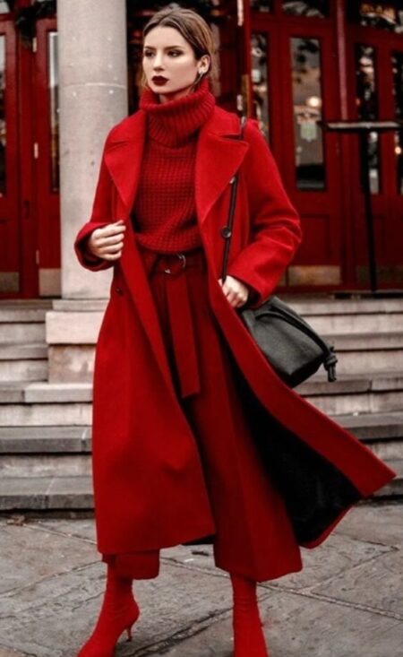 10 ideas para combinar un suéter rojo tejido - Mujer saludable 10