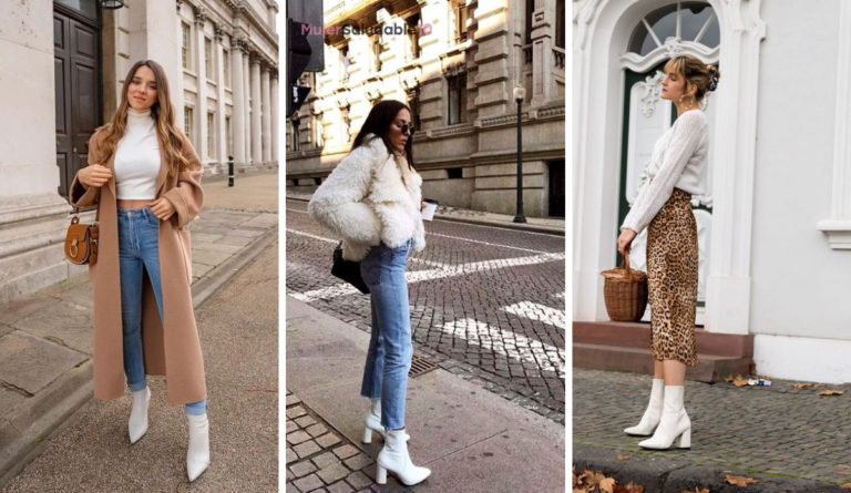 10 ideas para usar tus botas blancas este invierno