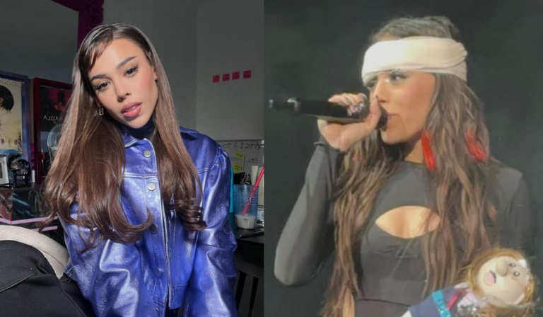 Danna Paola sufre un accidente en medio del primer concierto de su gira