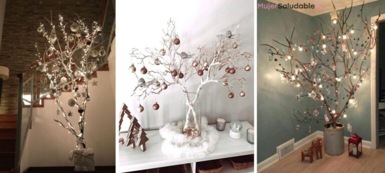Los arbolitos secos para navidad están en tendencia, aprende a decorarlos