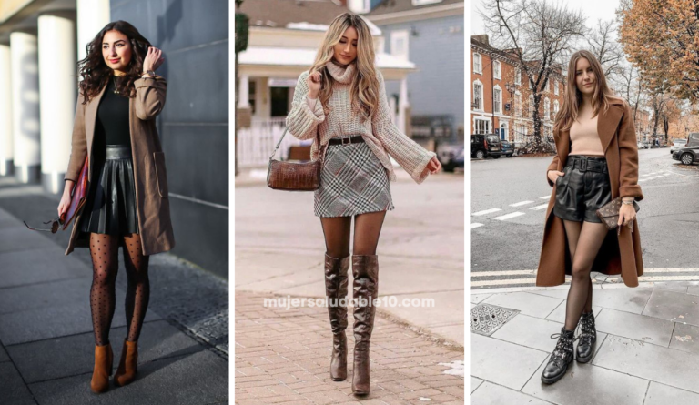 Outfits con medias veladas que te hacen ver muy bien en el invierno