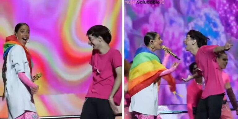 Video: Así fue como un fan cumplió su sueño de bailar con Tini en su concierto, se robó el show