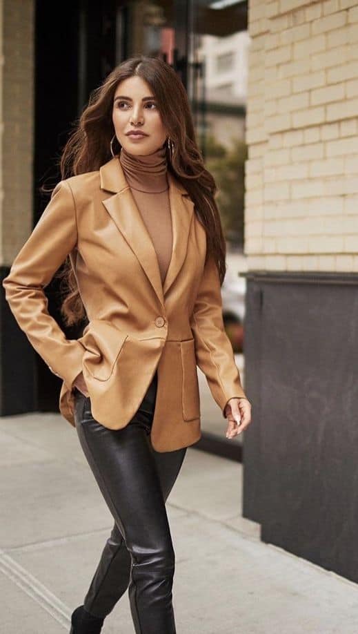 Los mejores y más lindos outfits con blazer marrón - Mujer saludable 10 |  Todo para la mujer moderna