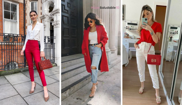 Cómo combinar el color rojo: 12 ideas de outfits casuales y elegantes