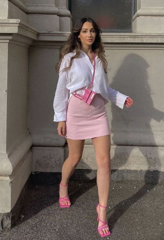 10 outfits con minifalda rosa la tendencia del saludable 10 Todo para la mujer moderna