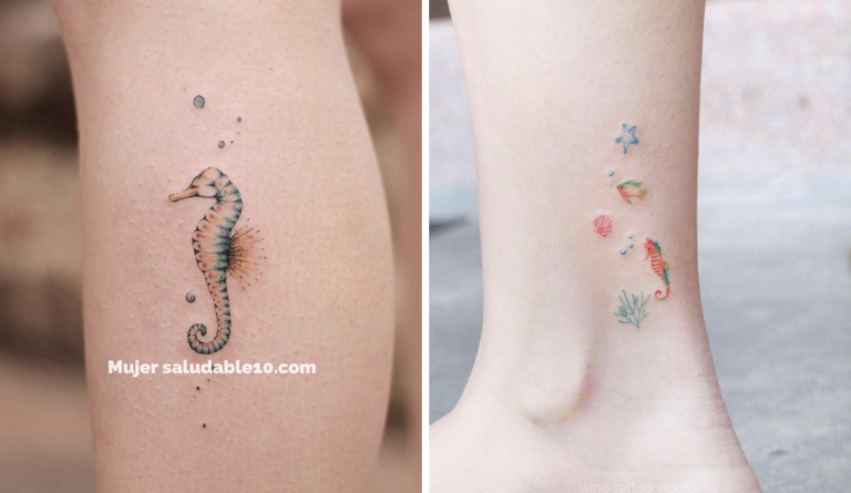 Lindas Ideas de tatuajes de caballitos de mar