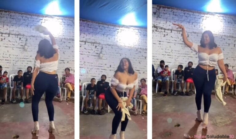 “Si ya saben cómo soy, pa’ que me invitan” Mujer curvilínea se roba el show en fiesta infantil