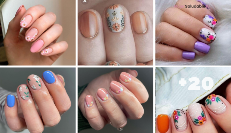 +20 Diseños de uñas con flores