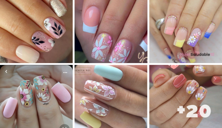Diseños de uñas con flores para la primavera 2023