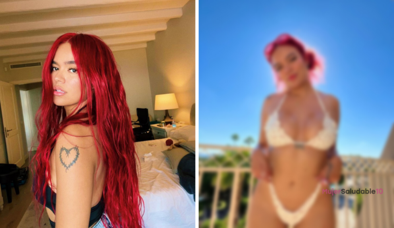 Karol G muestra orgullosa su celulitis en la playa