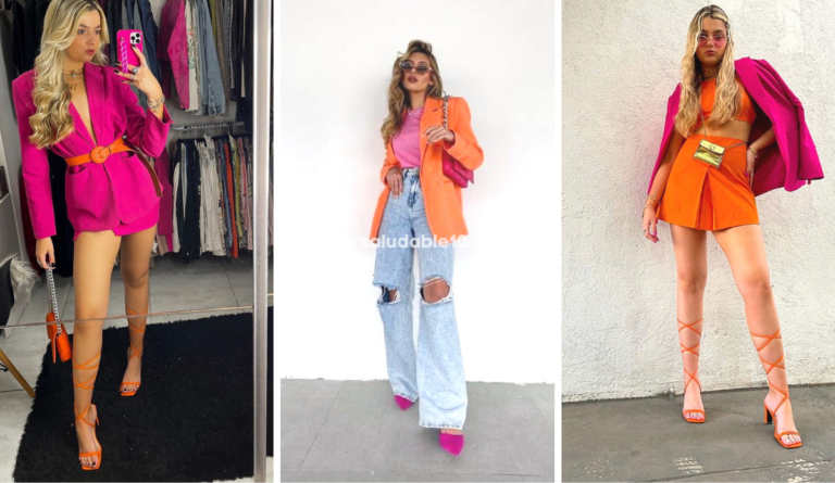 Outfits fucsia y naranja la tendencia de moda para el 2023