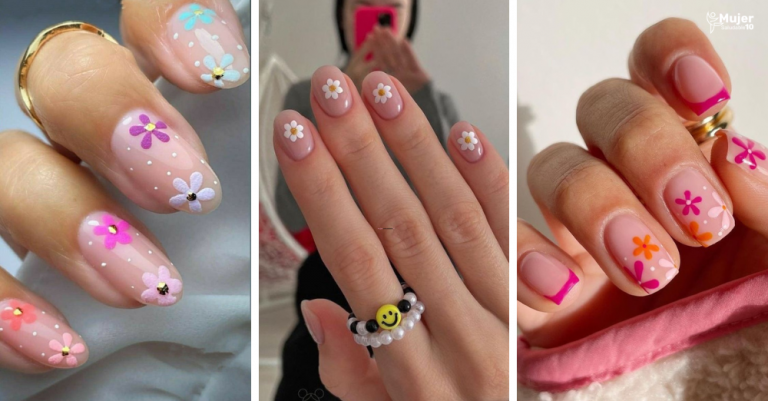 Uñas con flores: Diseños de Manicuras que Despiertan la Belleza de la Naturaleza en tus Manos