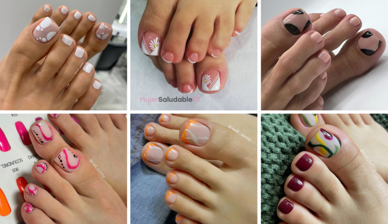 Uñas semipermanentes: diseños y colores en tendencia para tus pies