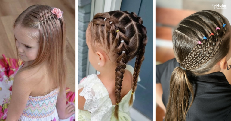 30 Peinados Para Niñas Con Trenzas Y Pelo Suelto - Para Mujer